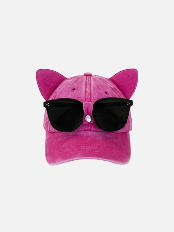 Sunglasses Cat Ear Washed Cap sold by Aelfric Eden