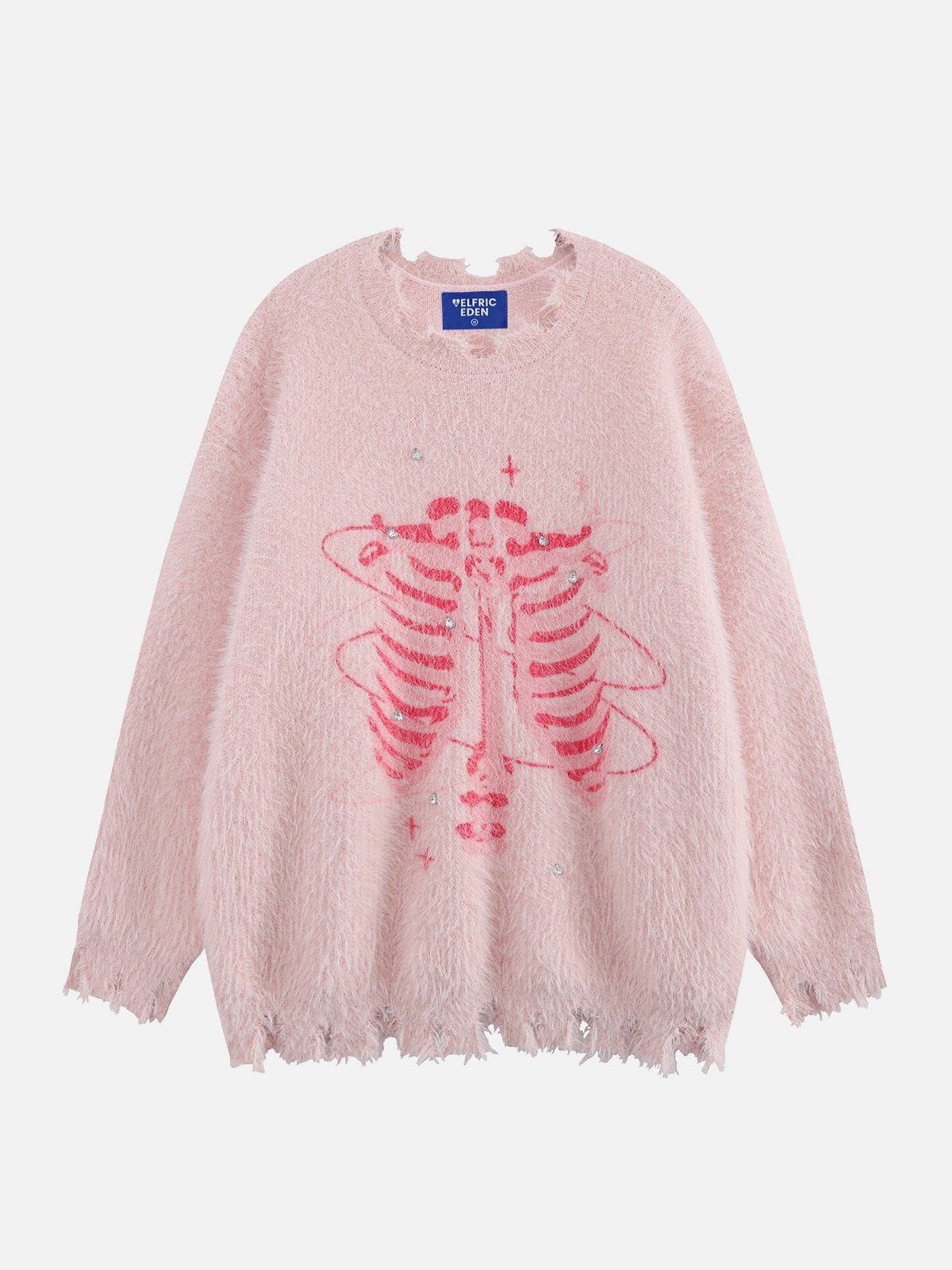 Aelfric Eden Skull Faux Mink Sweater sold by Aelfric Eden