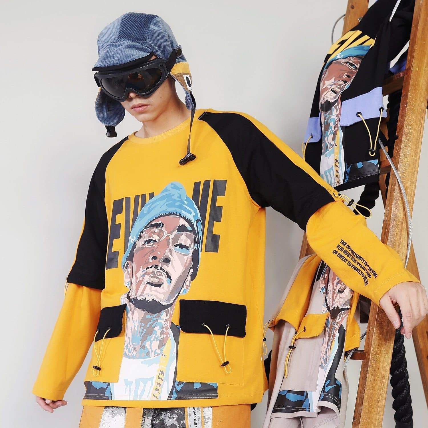 AE MENS COTTON HARAJUKU HOODIE sold by Aelfric Eden product image thumbnail 2