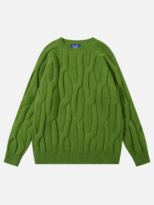 Aelfric Eden Solid Twist Texture Sweater sold by Aelfric Eden