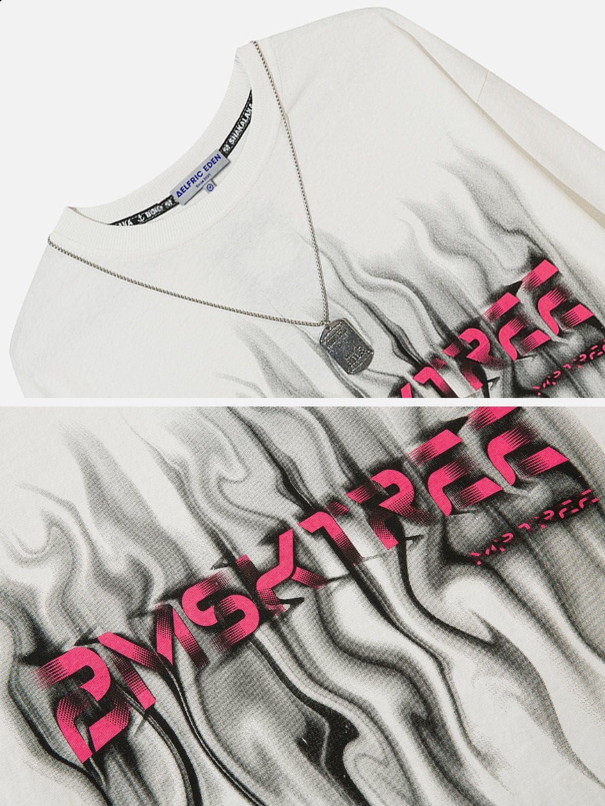 Aelfric Eden Necklace Flame Print Sweatshirt sold by Aelfric Eden product image thumbnail 4