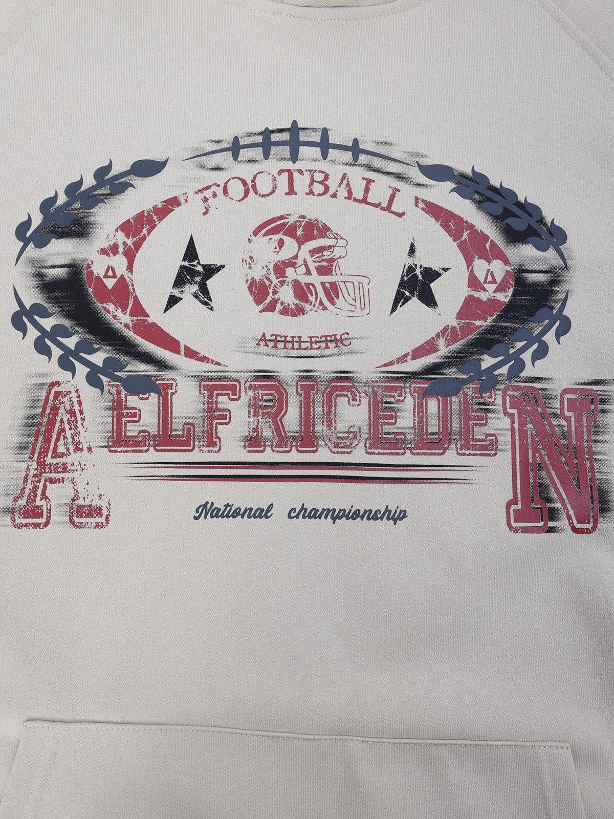 Aelfric Eden Football Print Hoodie sold by Aelfric Eden product image thumbnail 3