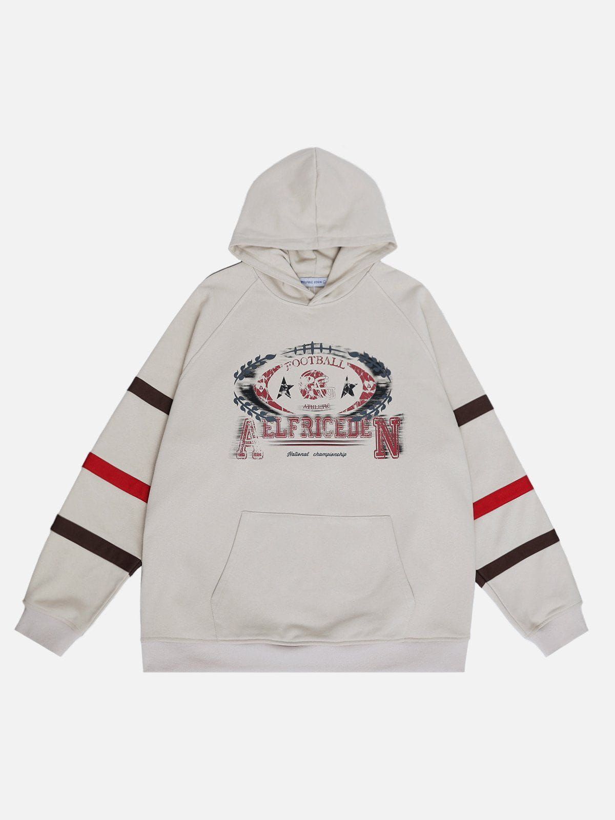 Aelfric Eden Football Print Hoodie sold by Aelfric Eden