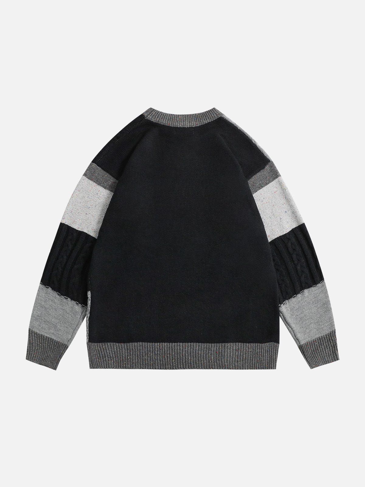 Aelfric Eden Vintage Contrast Patchwork Sweater sold by Aelfric Eden product image thumbnail 4