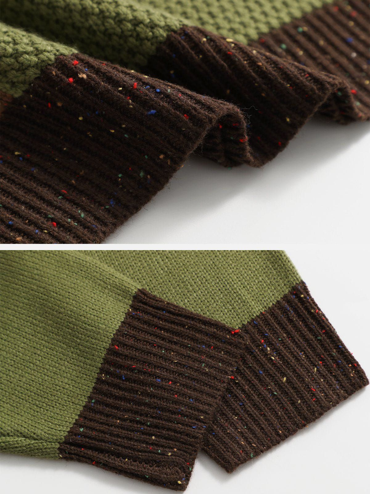 Aelfric Eden Vintage Contrast Patchwork Sweater sold by Aelfric Eden product image thumbnail 6