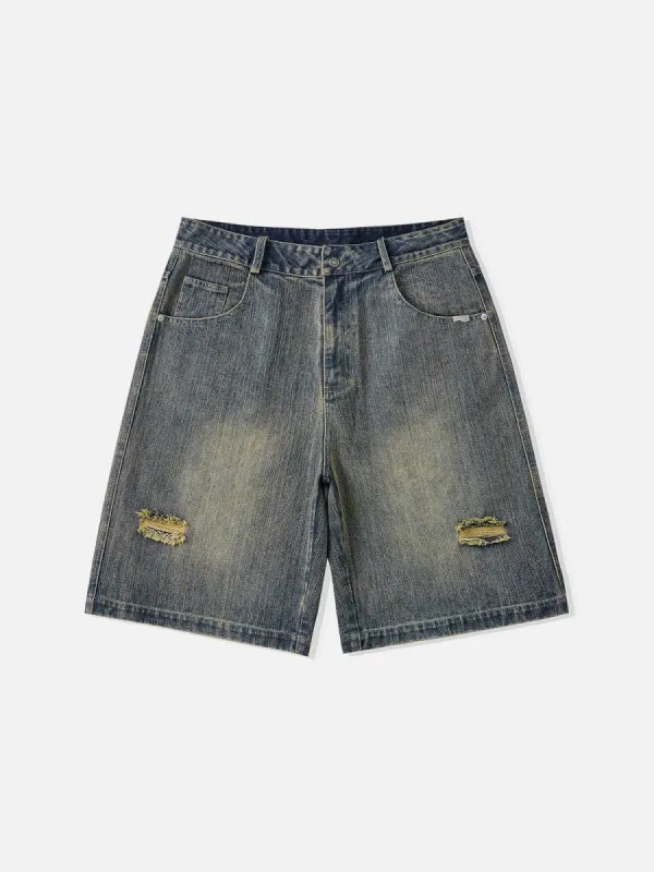 Aelfric Eden Washed Distressed Jorts sold by Aelfric Eden