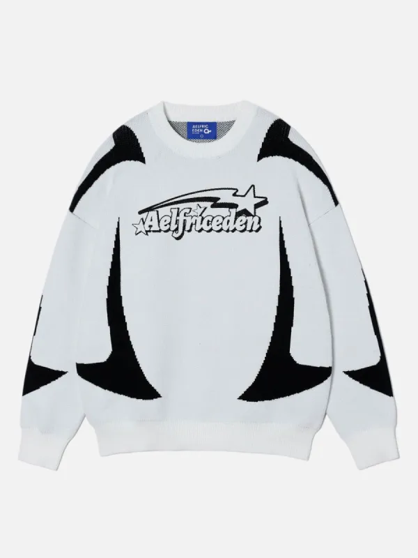 Aelfric Eden Racing Jacquard Graphic Sweater sold by Aelfric Eden