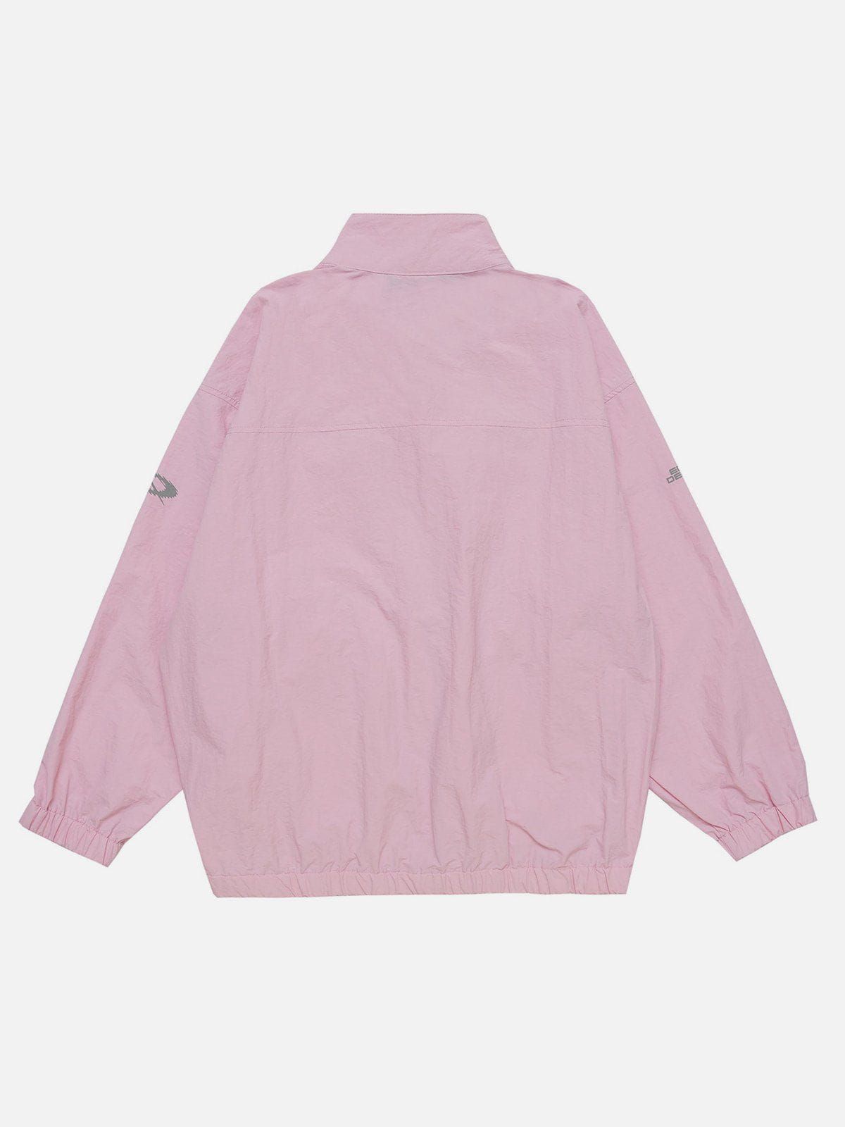 Aelfric Eden Diagonal Zip Stand Collar Sweatshirt sold by Aelfric Eden product image thumbnail 3