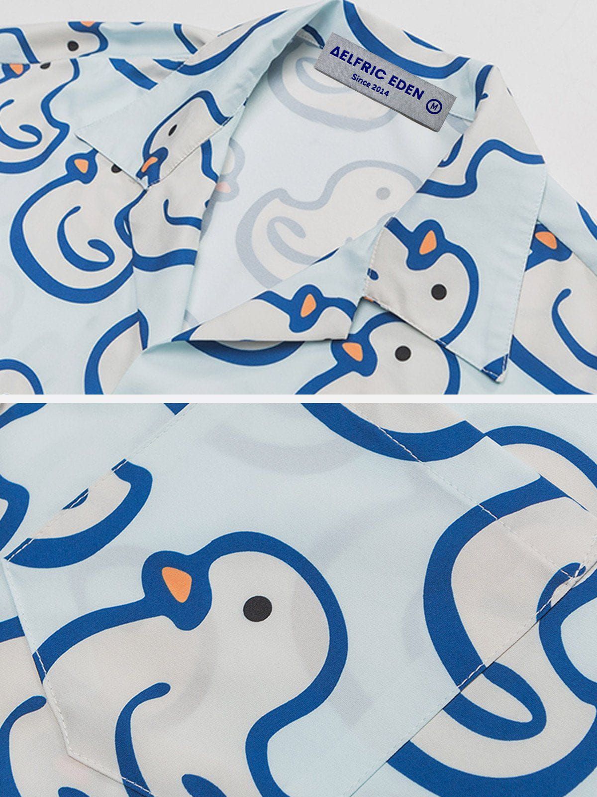 Duck All-Over Print Short Sleeve Shirts sold by Aelfric Eden product image thumbnail 3