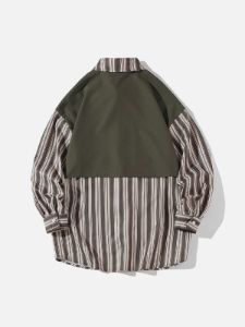 Aelfric Eden Patchwork Stripes Long Sleeve Shirt sold by Aelfric Eden