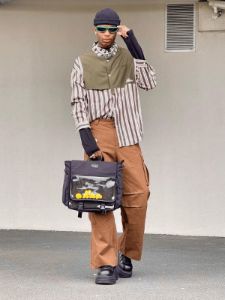 Aelfric Eden Patchwork Stripes Long Sleeve Shirt sold by Aelfric Eden