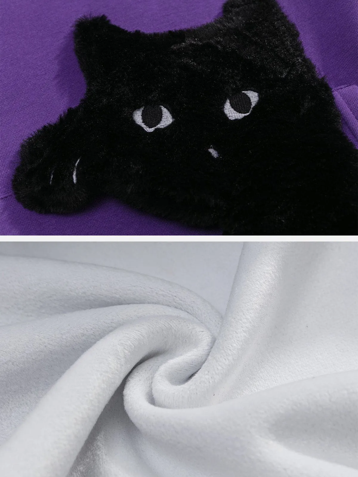 Aelfric Eden Cat Towel Embroidery Hoodie sold by Aelfric Eden product image thumbnail 5