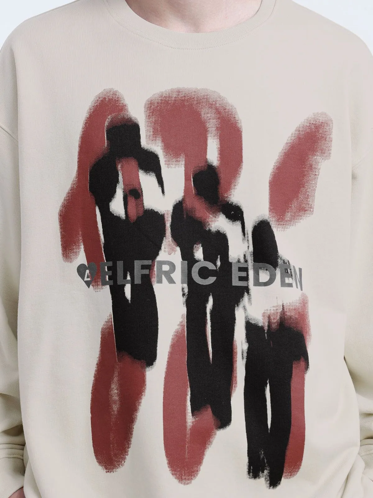 Aelfric Eden Letter Shadow Abstract Graphic Sweatshirt sold by Aelfric Eden product image thumbnail 5