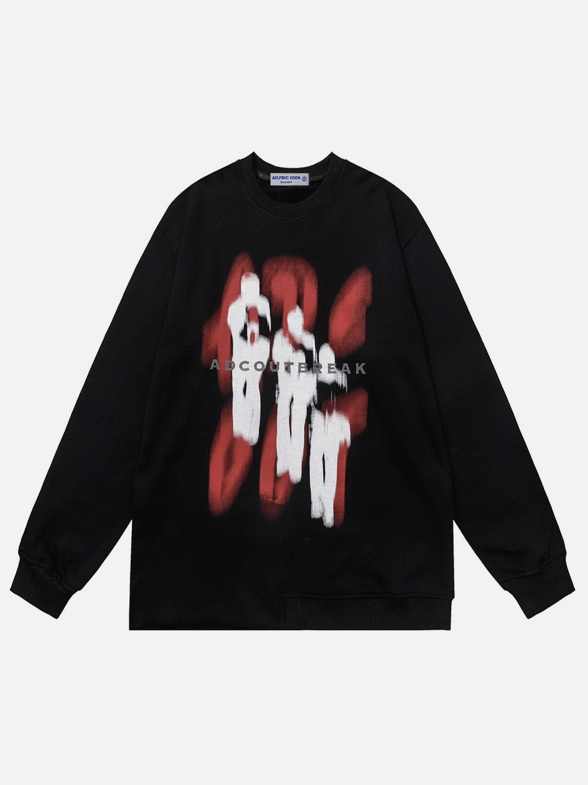 Aelfric Eden Letter Shadow Print Sweatshirt sold by Aelfric Eden product image thumbnail 2