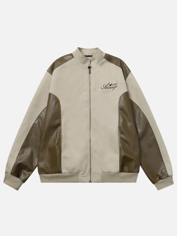 Aelfric Eden Leather Suede Patchwork Jacket sold by Aelfric Eden