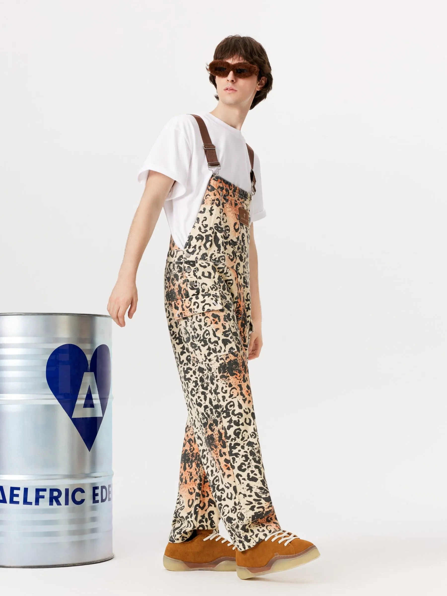 Aelfric Eden Apricot Leopard Overalls sold by Aelfric Eden product image thumbnail 5