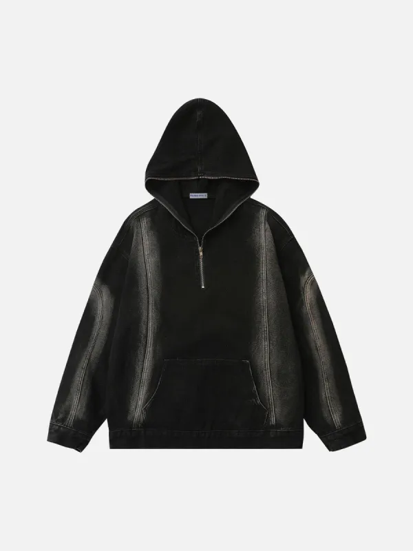 Aelfric Eden Half Zip Up Washed Hoodie sold by Aelfric Eden