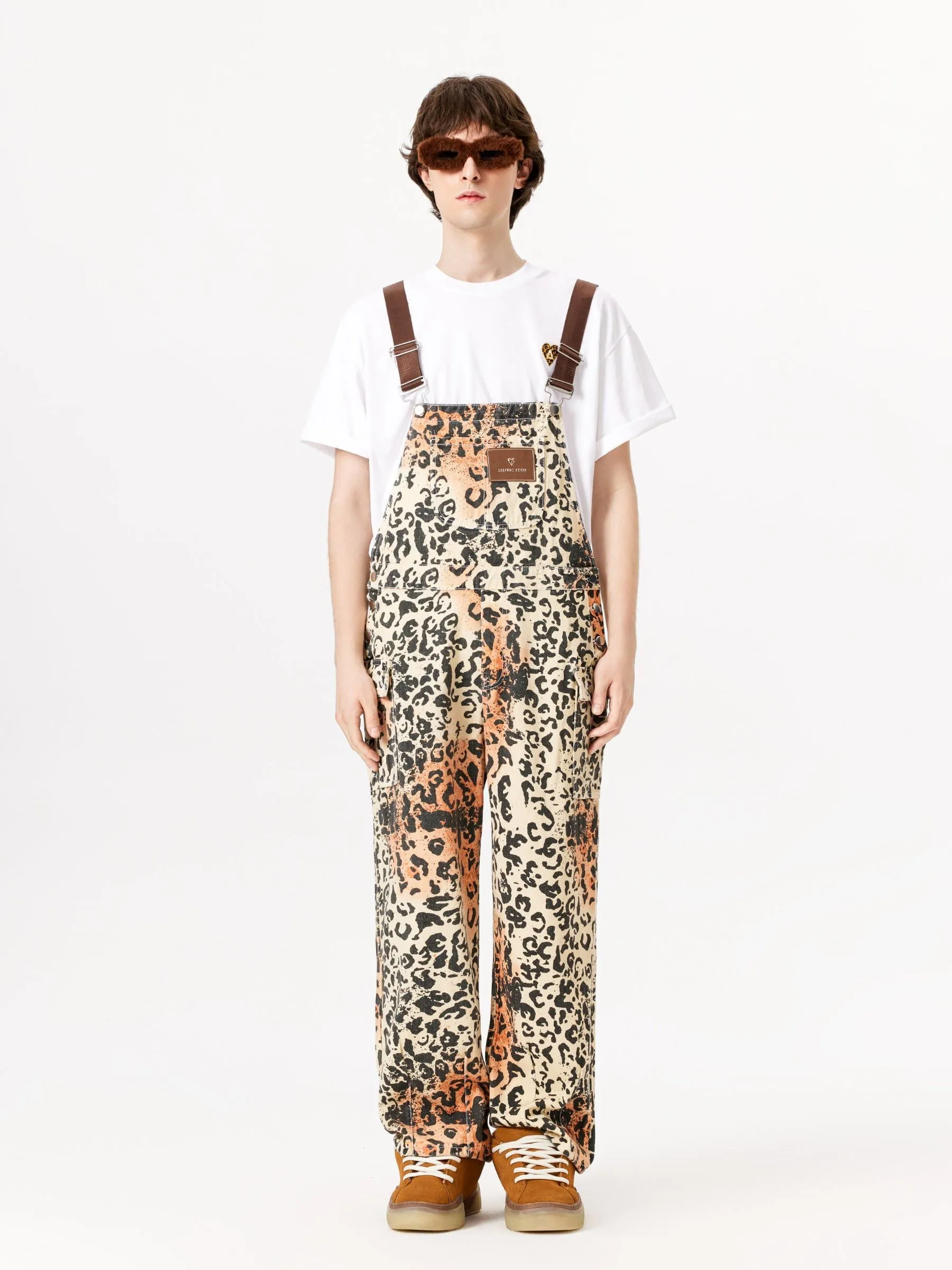 Aelfric Eden Apricot Leopard Overalls sold by Aelfric Eden product image thumbnail 4