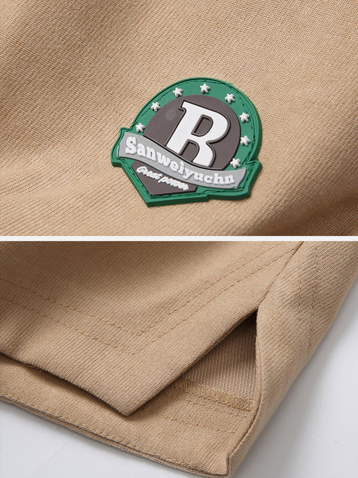 Aelfric Eden Solid Embroidery Badge Drawstring Shorts sold by Aelfric Eden product image thumbnail 5