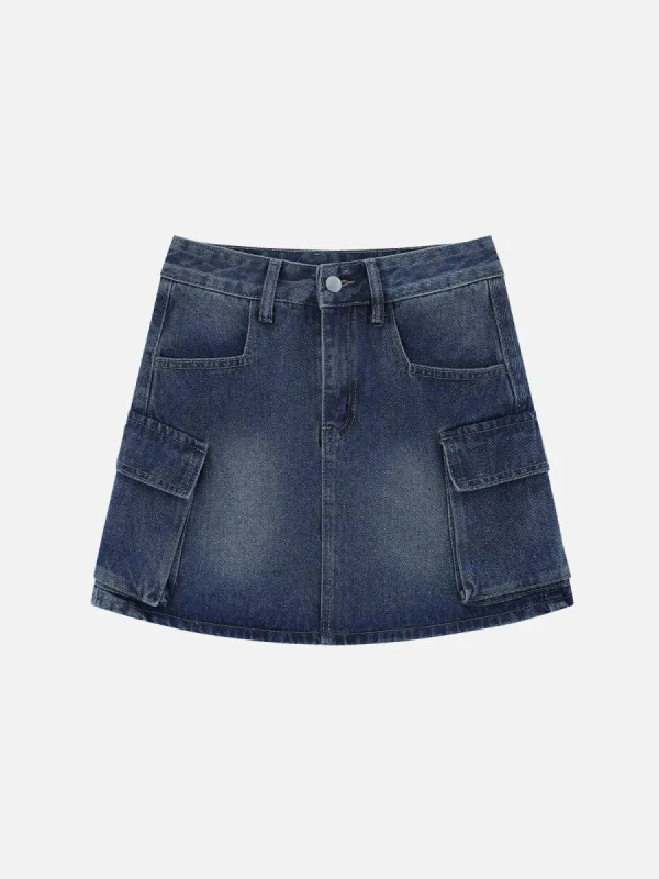 Aelfric Eden Vintage Big Pocket Denim Skirt sold by Aelfric Eden