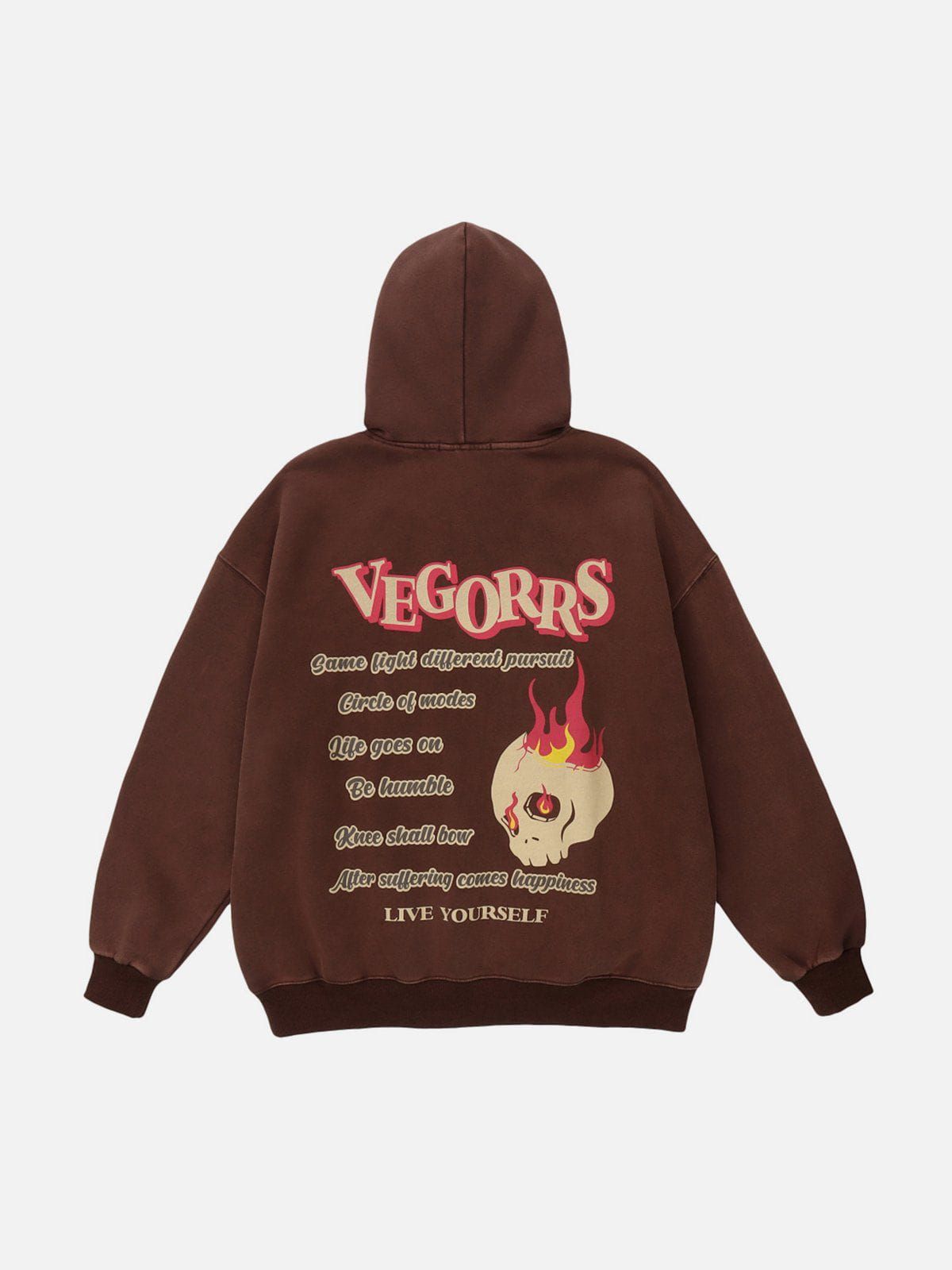 Aelfric Eden Skull Flame Print Hoodie sold by Aelfric Eden product image thumbnail 4