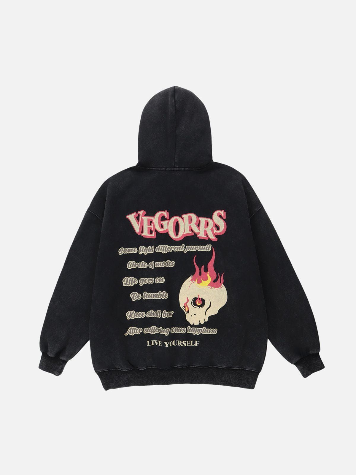 Aelfric Eden Skull Flame Print Hoodie sold by Aelfric Eden product image thumbnail 2