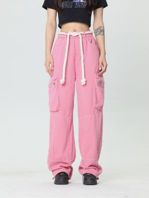 Rope Decoration Big Pocket Cargo Pants sold by Aelfric Eden