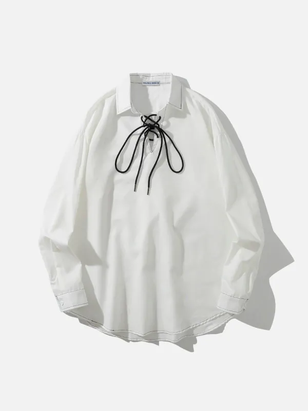 Aelfric Eden Tied Neckline Long Sleeve Shirt made by Aelfric Eden