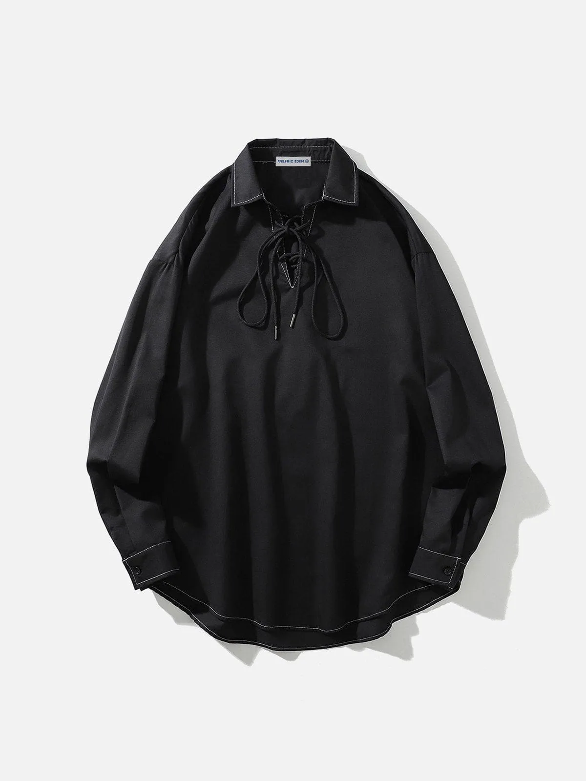 Aelfric Eden Tied Neckline Long Sleeve Shirt sold by Aelfric Eden product image thumbnail 2