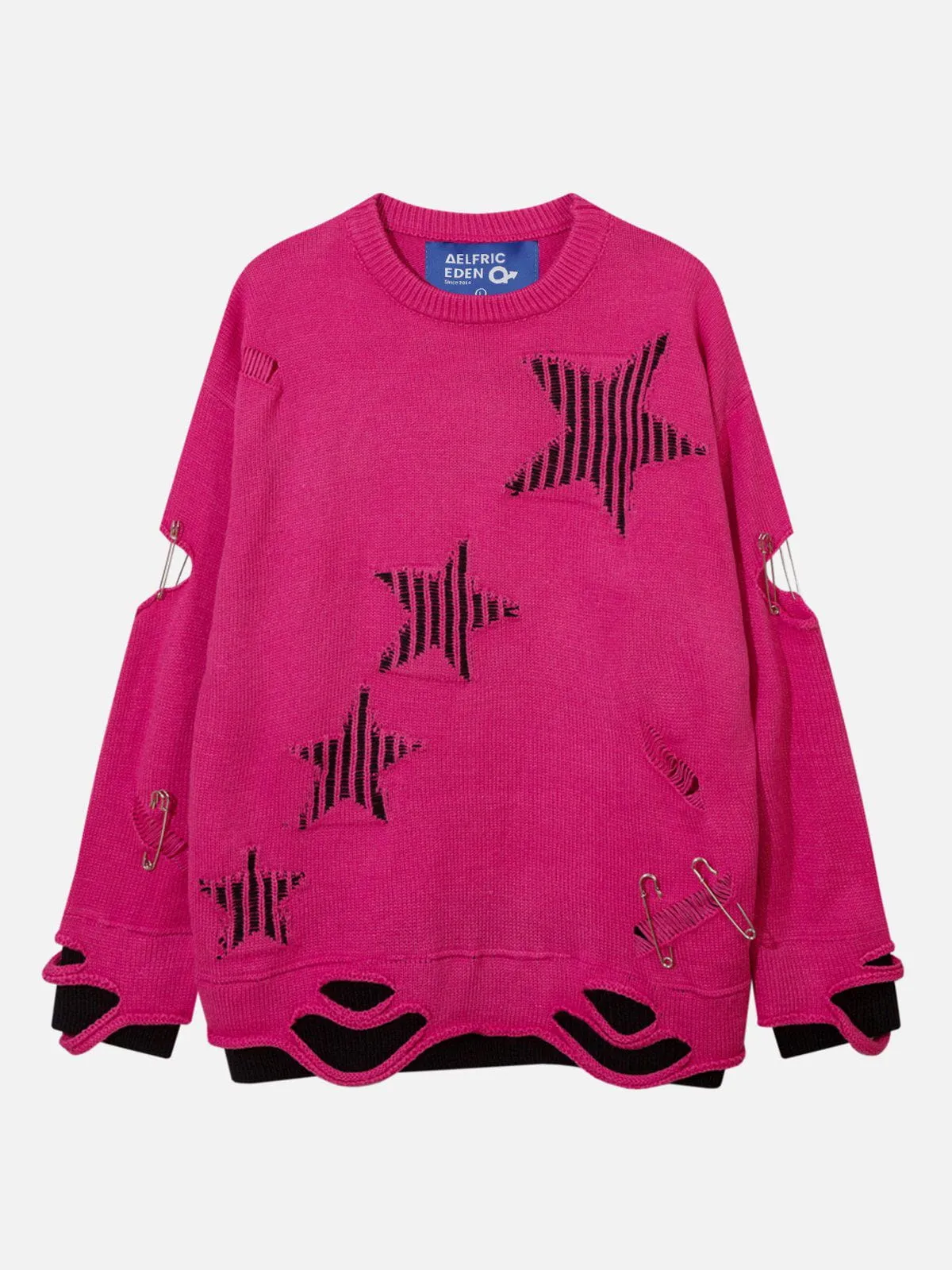 Aelfric Eden Distressed Cut Out Star Sweater sold by Aelfric Eden product image thumbnail 2