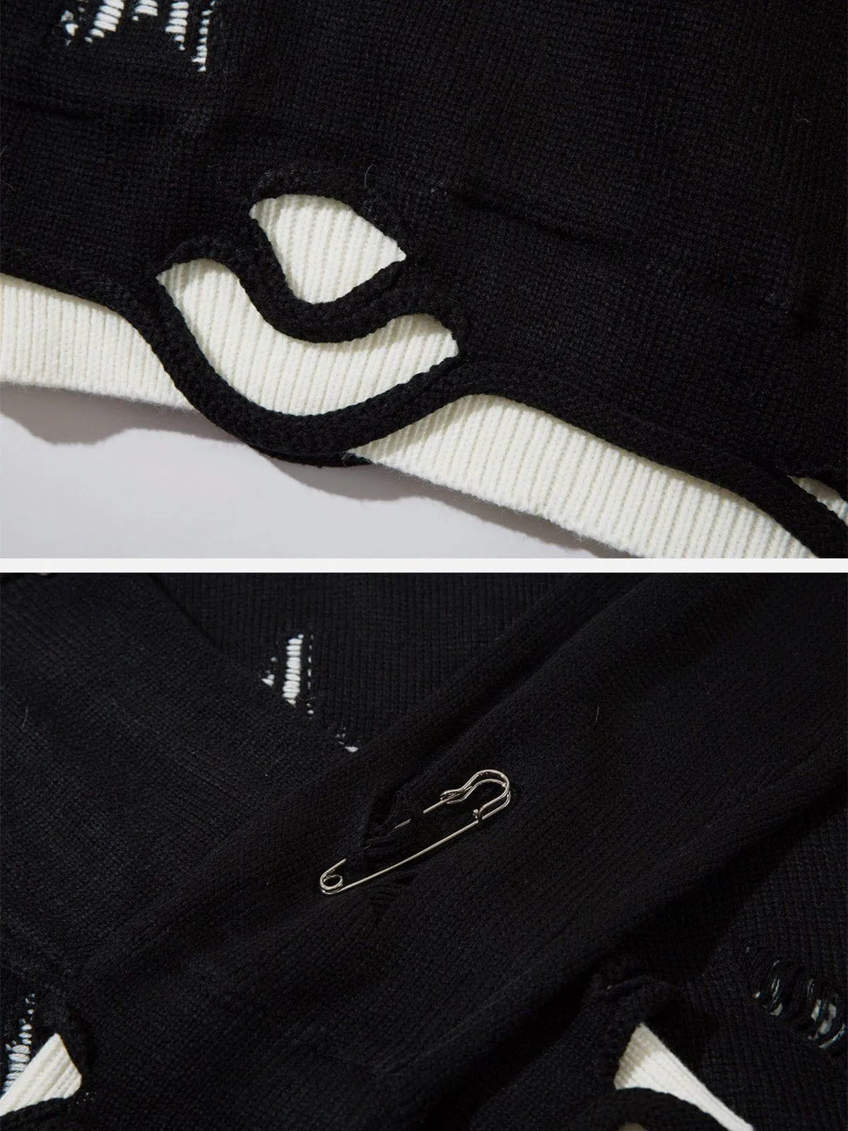 Aelfric Eden Distressed Cut Out Star Sweater sold by Aelfric Eden product image thumbnail 4