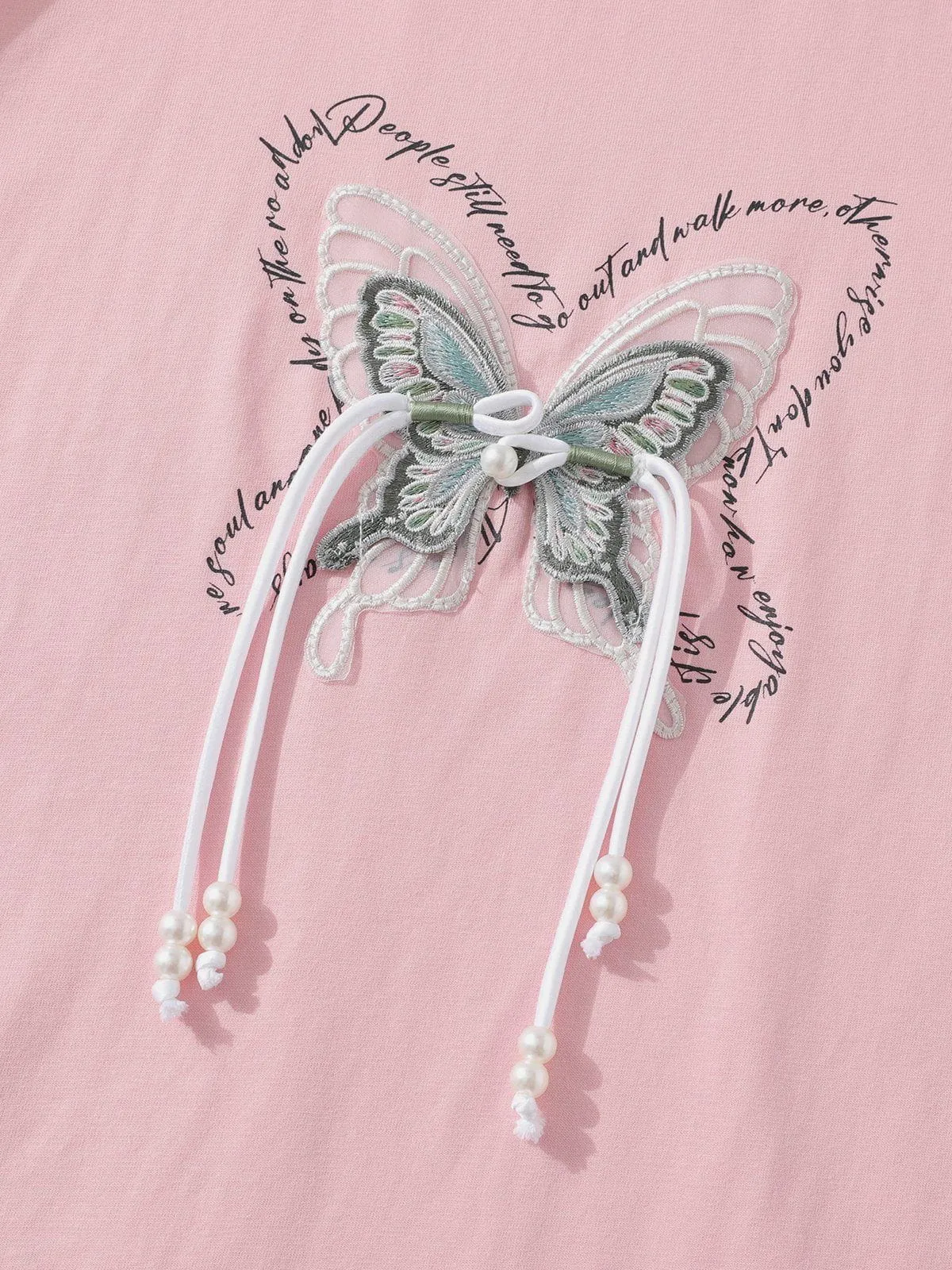 Aelfric Eden Strap Embroidery Butterfly Tee sold by Aelfric Eden product image thumbnail 4