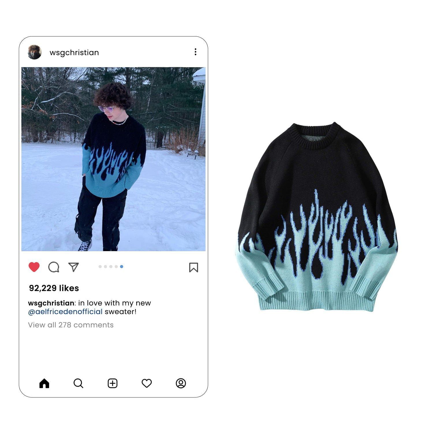 AEL Flame Sweater sold by Aelfric Eden product image thumbnail 2