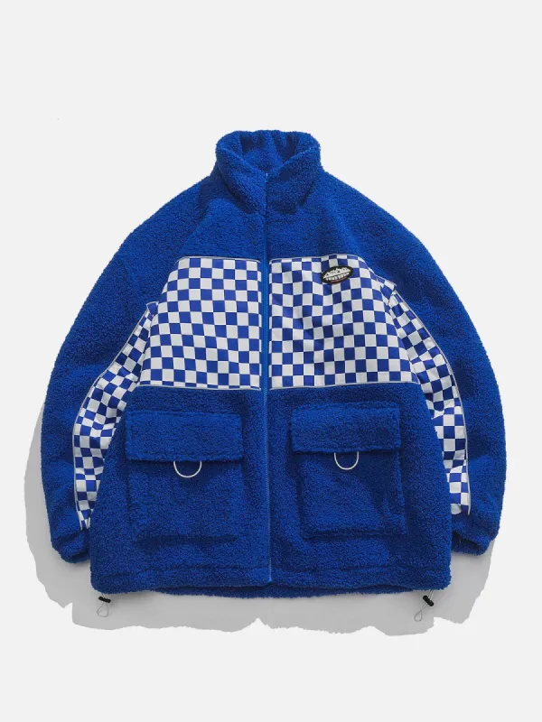 Aelfric Eden PLAID Patchwork Winter Coat sold by Aelfric Eden