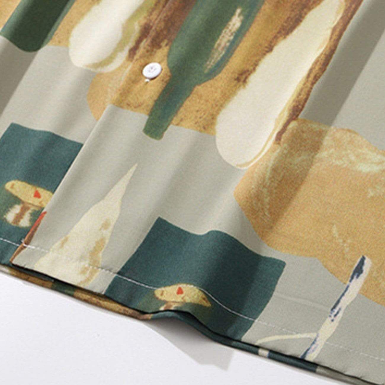 Aelfric Eden Vintage Oil Painting Pipe Print Shirt sold by Aelfric Eden product image thumbnail 4