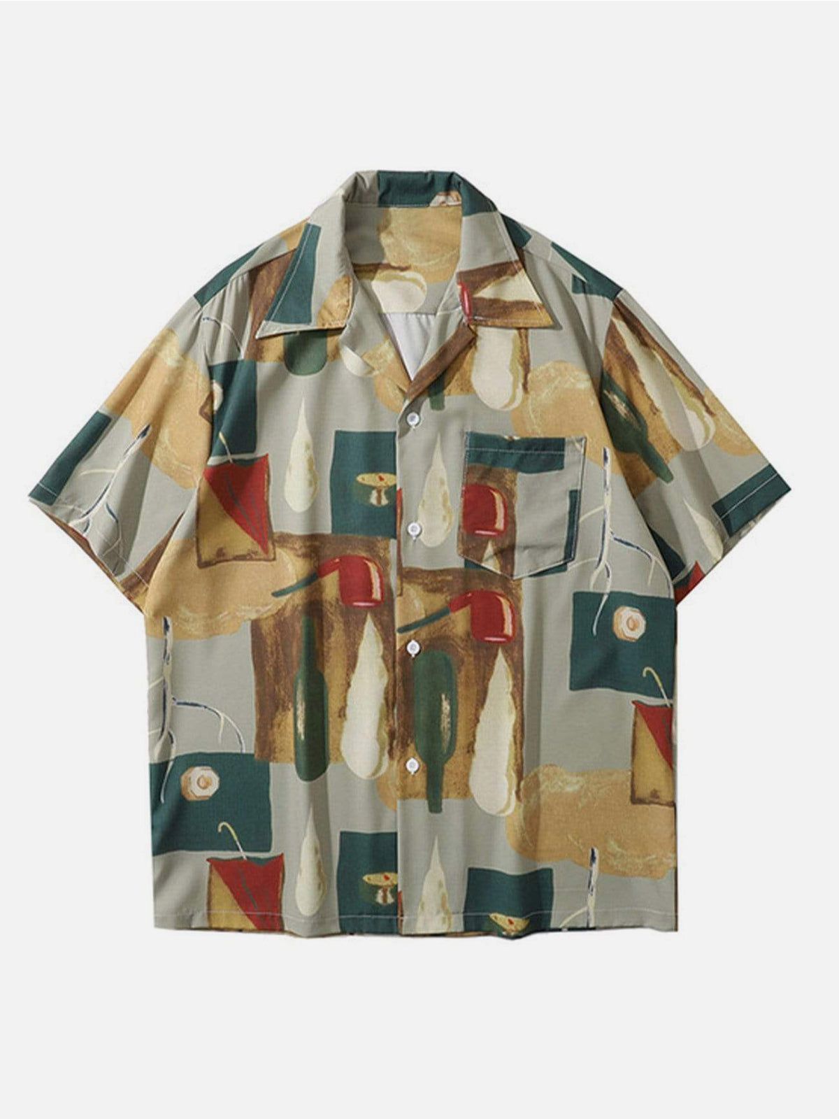 Aelfric Eden Vintage Oil Painting Pipe Print Shirt sold by Aelfric Eden