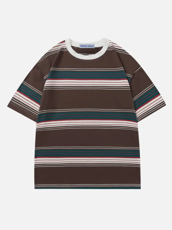 Aelfric Eden Color Blocking Stripe Tee sold by Aelfric Eden