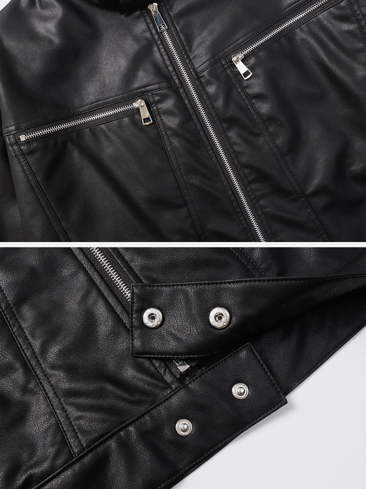 Aelfric Eden Long Pocket Leather Jacket sold by Aelfric Eden product image thumbnail 4