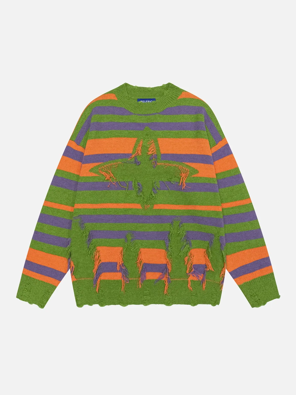 Aelfric Eden Tassel Star Distressed Sweater sold by Aelfric Eden product image thumbnail 2