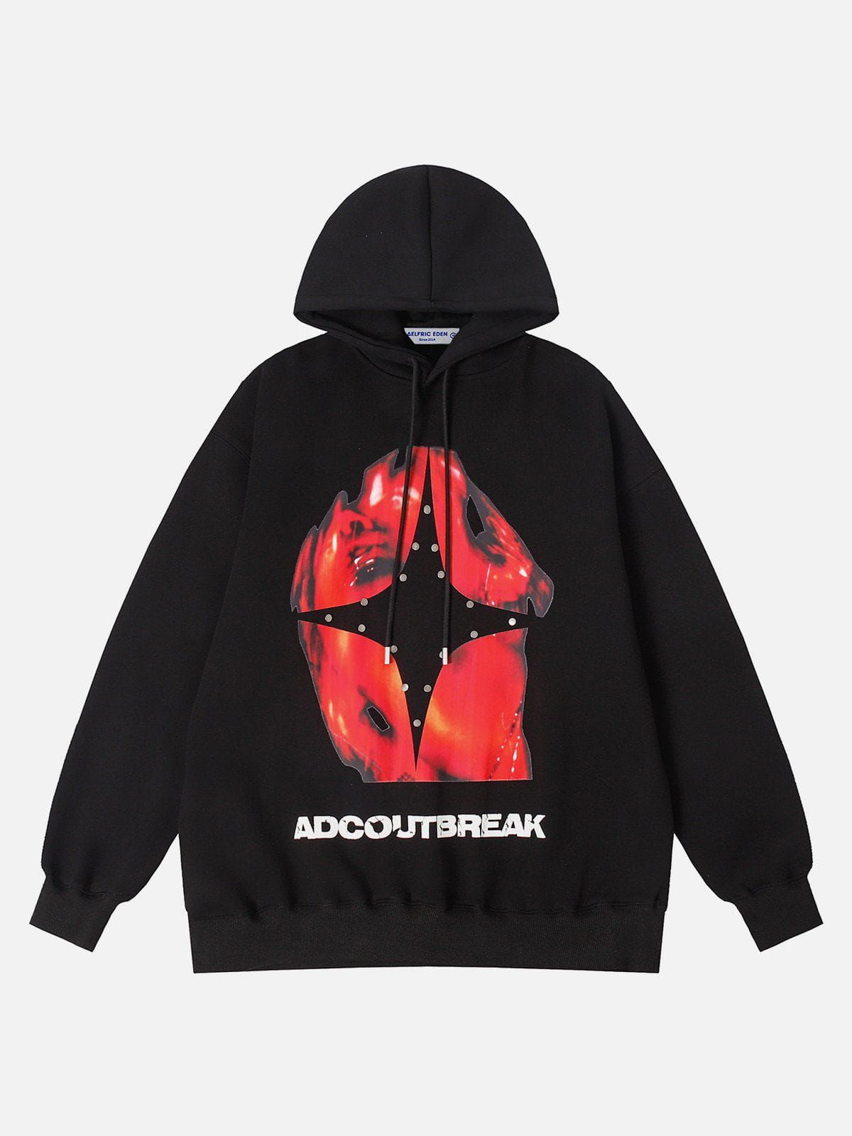 Aelfric Eden Rivet Heart Print Hoodie sold by Aelfric Eden product image thumbnail 2