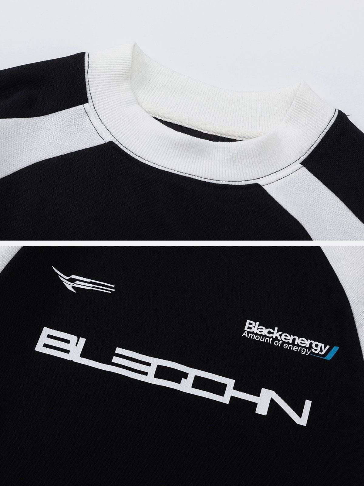 Aelfric Eden Black White Patchwork Sweatshirt sold by Aelfric Eden product image thumbnail 3