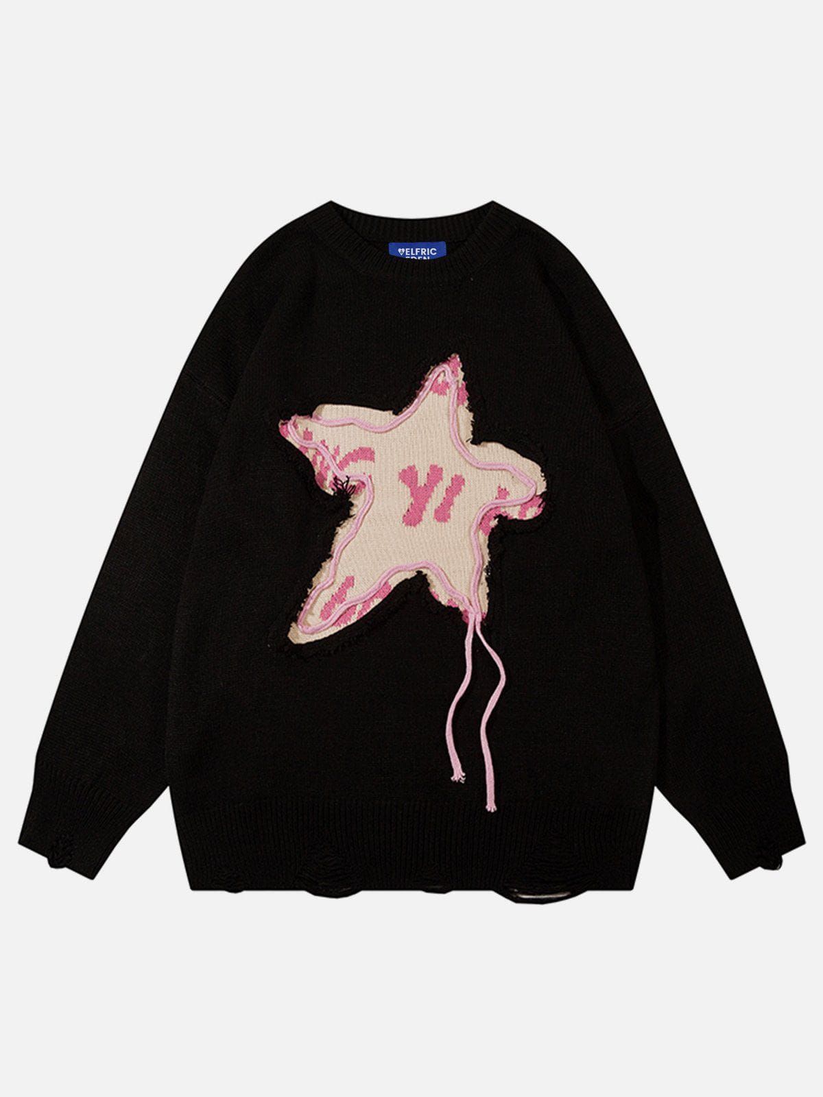 Aelfric Eden Fringe Star Ribbon Sweater sold by Aelfric Eden