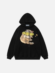 Aelfric Eden 3D Applique Embroidery Cat Hoodie sold by Aelfric Eden