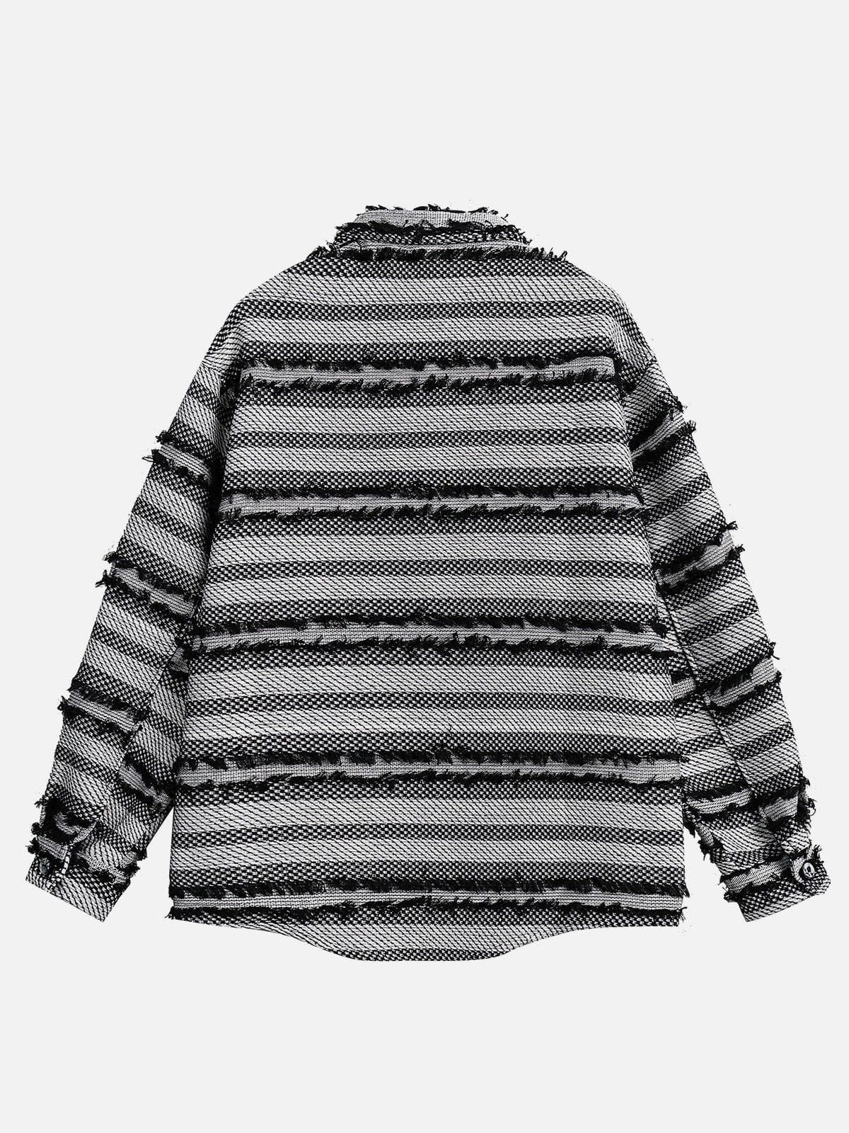 Aelfric Eden Striped Fringe Long Sleeve Shirt sold by Aelfric Eden product image thumbnail 4