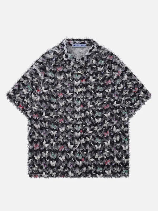 Aelfric Eden Fringe Butterfly Short Sleeve Shirt sold by Aelfric Eden