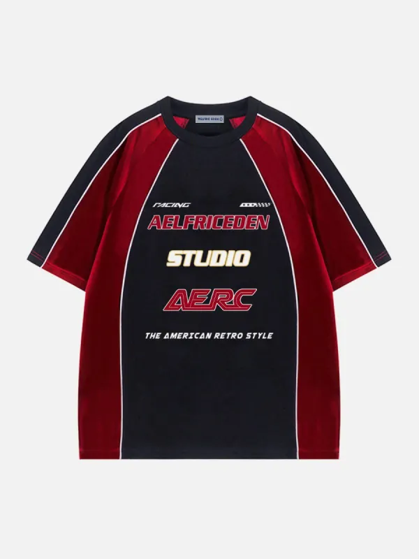 Aelfric Eden Suede Patchwork Tee sold by Aelfric Eden