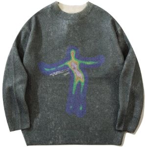 Aelfric Eden Distorted Portrait Graphic Sweater sold by Aelfric Eden