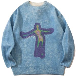 Aelfric Eden Distorted Portrait Graphic Sweater sold by Aelfric Eden