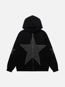Star Graphic Print Hoodie sold by Aelfric Eden