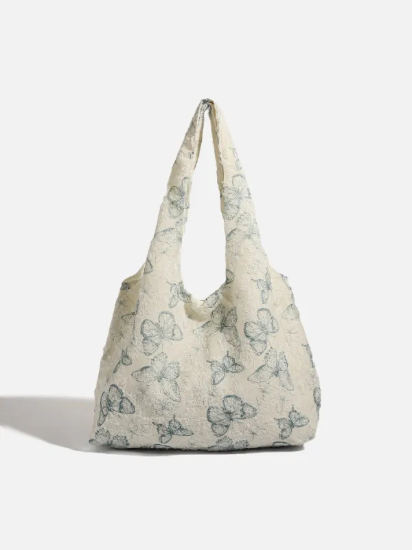 Embroidery Lace Butterfly Tote Bag sold by Aelfric Eden